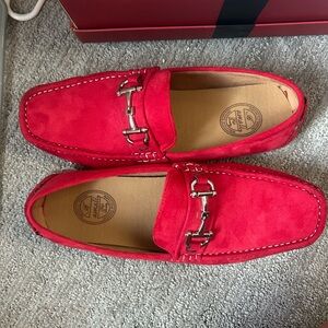 Red Suede Dress shoes/loafers
